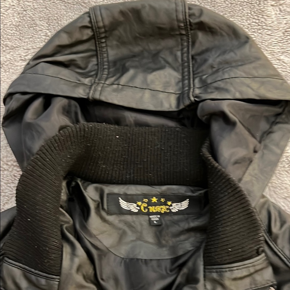 Black Bomber Jacket - Picture 3 of 7